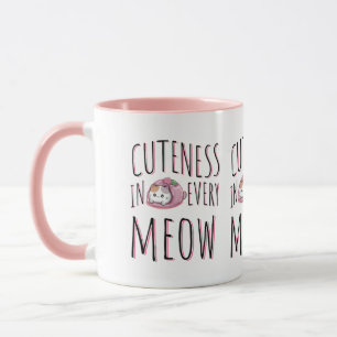 Taza Dulzura en Cada Maullido - Tipografía de Gato Ador