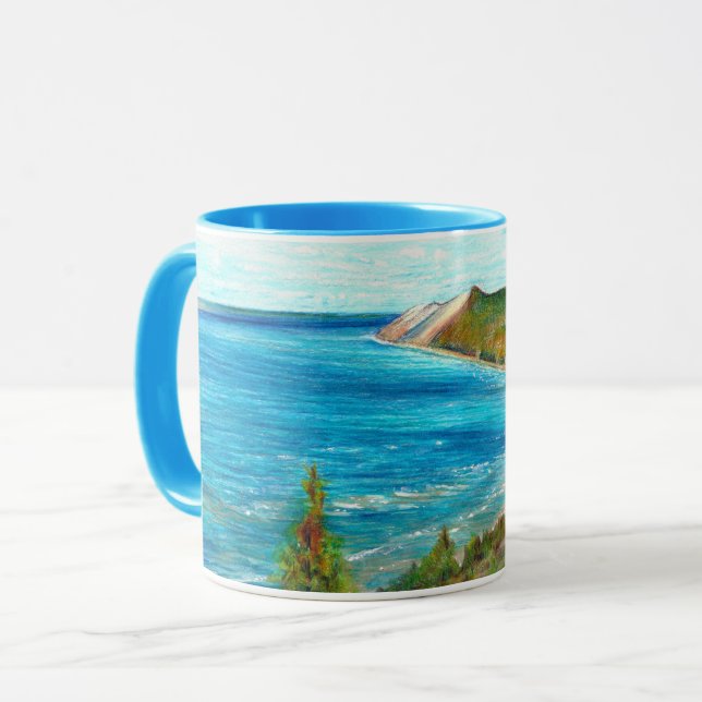 Taza Dunas de oso durmiente Playa de Lakeshore Michigan (Anverso izquierdo)