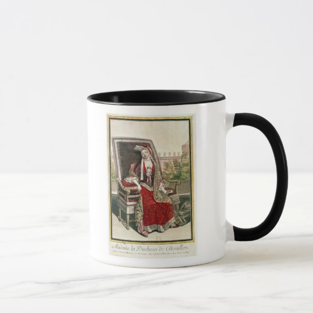 Taza Duquesa de Marie-Anne Mancini del caldo (Derecha)