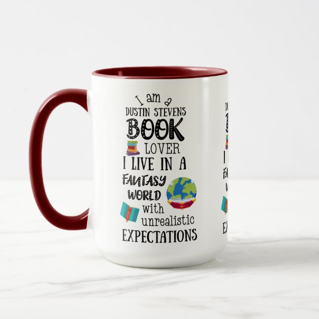 Taza Dustin Stevens Book Lover (Izquierda)