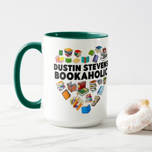 Taza Dustin Stevens Bookaholic (Con donut)