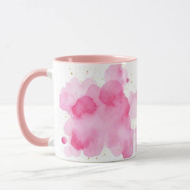 Taza Dusty Rose Sprinkled Gold Mug Tasse (Izquierda)