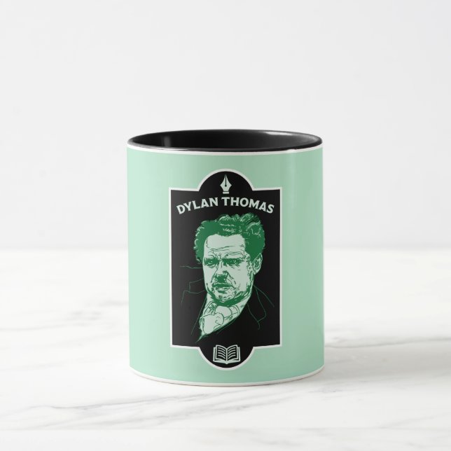 Taza Dylan Thomas Welsh Poet (Centro)