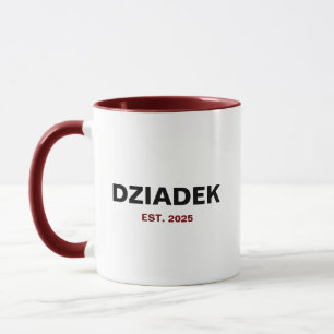 Taza Dziadek Est. 2025 - El regalo perfecto del abuelo