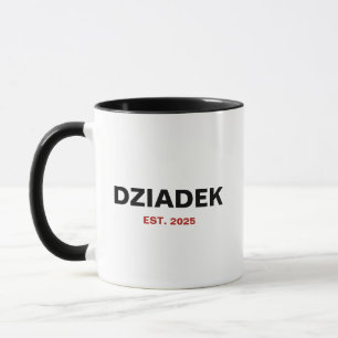 Taza Dziadek Est. 2025 - El regalo perfecto del abuelo
