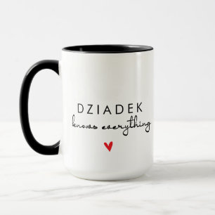 Taza Dziadek Lo Sabe Todo – Regalo de Abuelo Polac