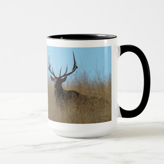 Taza E26 Alce Macho Acostado en las Malezas (Derecha)