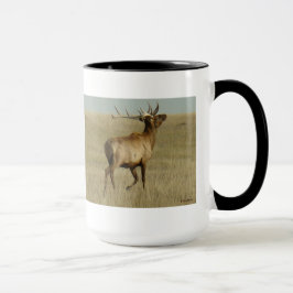 Taza E35 Alce Toro Hierba en Cuernos