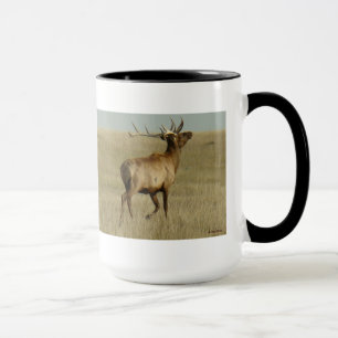 Taza E35 Alce Toro Hierba en Cuernos