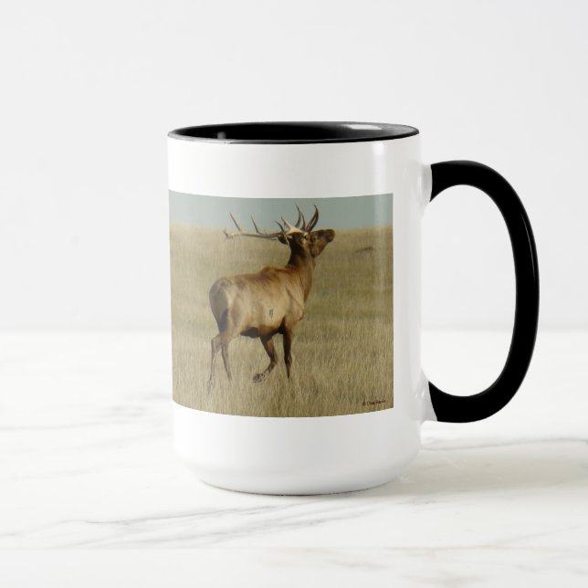 Taza E35 Alce Toro Hierba en Cuernos (Derecha)