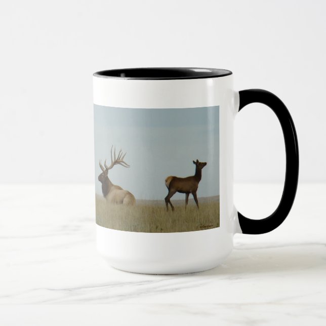 Taza E5 Alce Toro y Cría (Derecha)