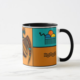 Taza Eagle abstracto