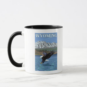 Taza Eagle calvo que se zambulle - Wyoming
