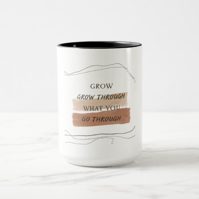 Taza Earthy Minimalist Inspirational Quote Design – Cal (Centro)