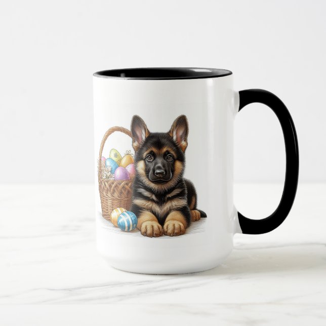 Taza Easter Shepherd Pup (Derecha)