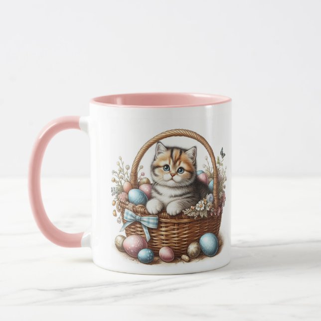 Taza Easter Tabby Kitty (Izquierda)