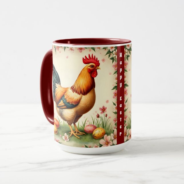 Taza Easter Vintage Holiday Trendy Easter Collection (Anverso izquierdo)
