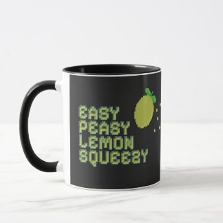 Taza Easy Peasy Lemon Squeezy - Pixel Art Negro Ga