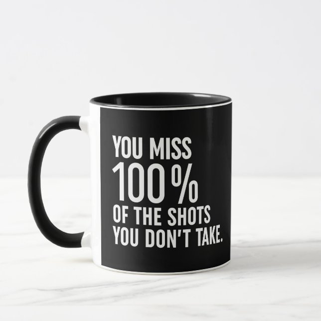 Taza Echa de menos el 100% de los disparos que no tomas (Izquierda)