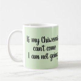 Taza echada a un lado doble linda de Chiweenie con