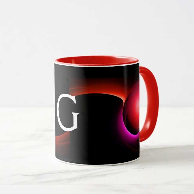 Taza ECLIPSE MONOGRAM Fracturas negras rosadas (Anverso derecho)
