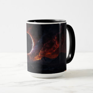 Taza Eclipse solar Obra maestra cósmica Xzendor7