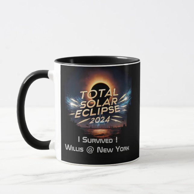 Taza Eclipse solar total 2024 Mug para Star Gazers (Izquierda)