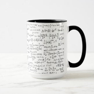 Taza Ecuaciones escritas mano //de la matemáticas