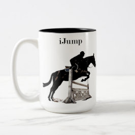 Taza ecuestre del caballo del iJump de la