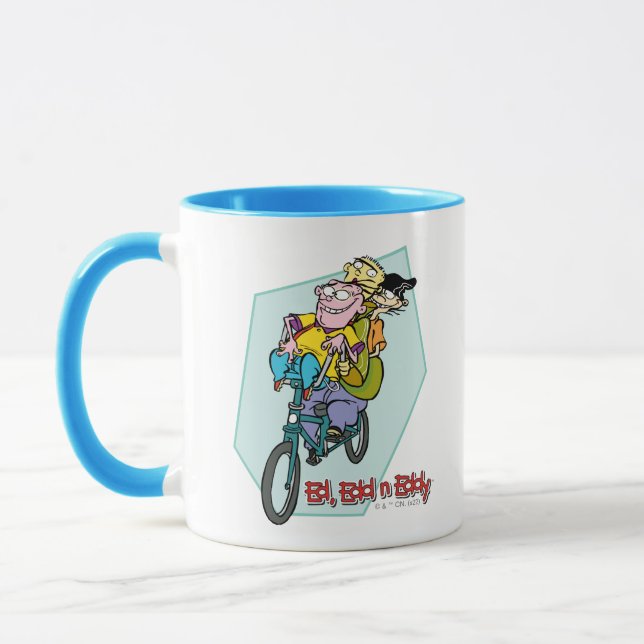 Taza Ed, Edd, y Eddy en una bicicleta (Izquierda)
