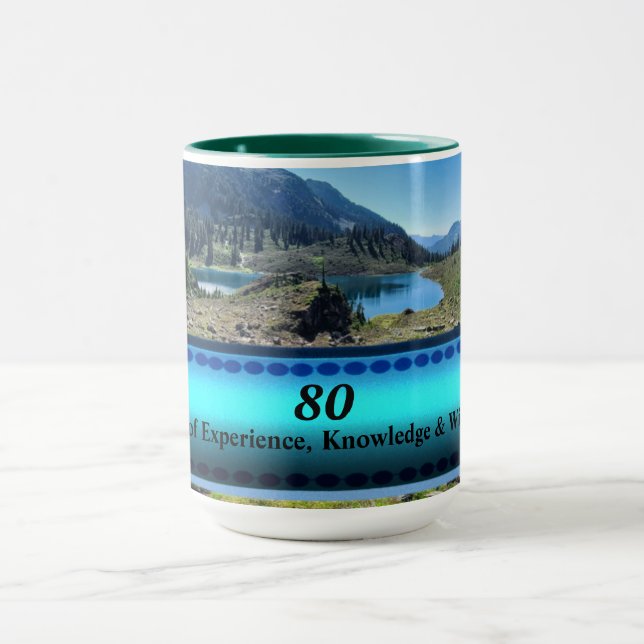 Taza Edad Años de experiencia Naturaleza Mug (Centro)
