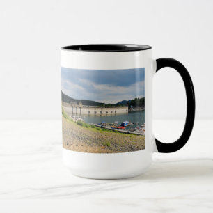 Taza Edersee Staumauer con estiaje