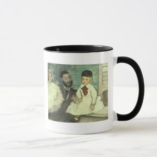 Taza Edgar Degas el   Comte Le Pic y sus hijos
