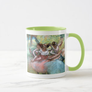 Taza Edgar Degas el   cuatro bailarinas en la etapa