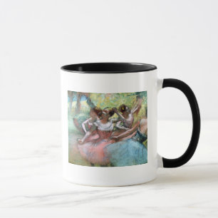 Taza Edgar Degas el   cuatro bailarinas en la etapa