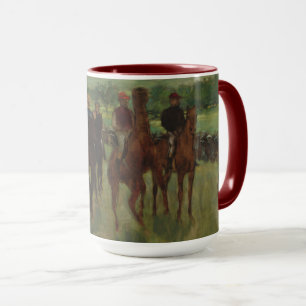 Taza Edgar Degas el   los jinetes