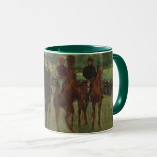 Taza Edgar Degas el los jinetes