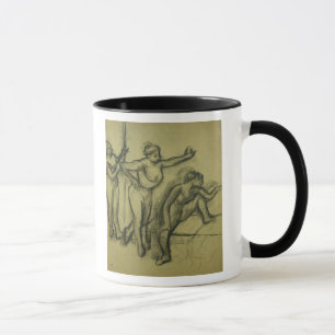 Taza Edgar Degas el   tres bailarines, c.1900