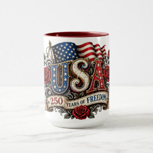 Taza Edición de Coleccionista USA Histórico 250 Años