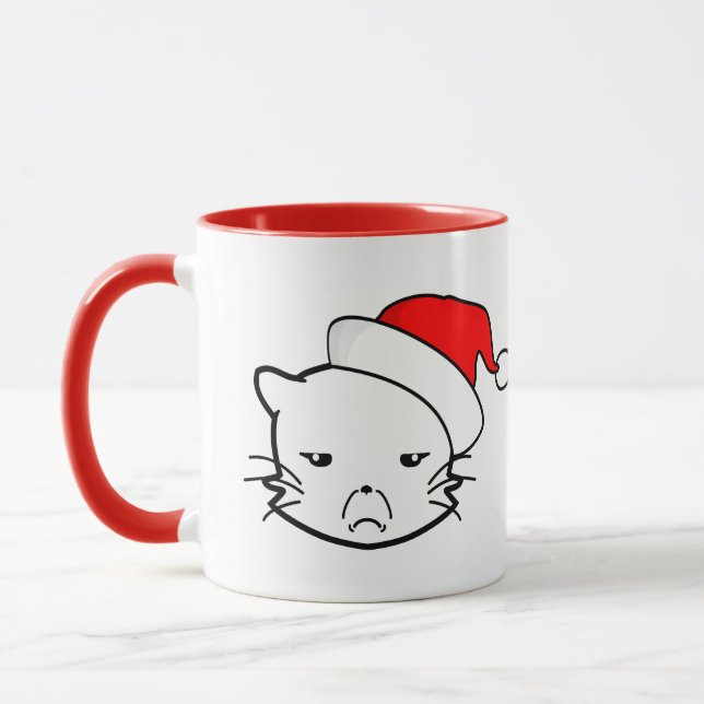 Taza Edición de Navidades de gatos de mal humor (Izquierda)