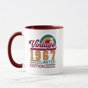 Taza edición limitada de cumpleaños año de nacimie