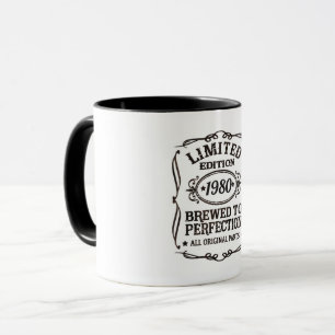 Taza Edición Limitada Vintage Número de Año de Nacimien
