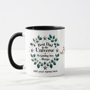 Taza Edición verde y plateada personalizada de 11 oz