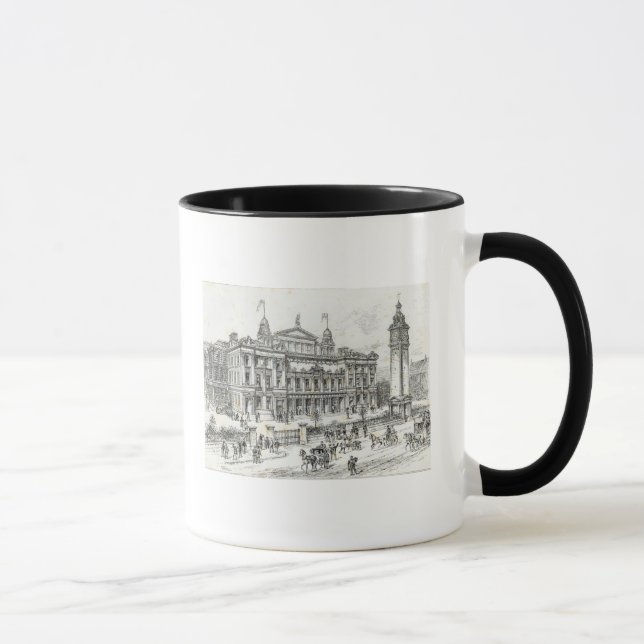 Taza Edificios terminados del palacio de la gente (Derecha)