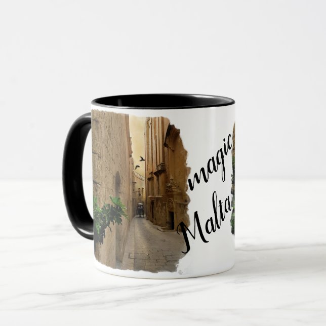 Taza Edificios Y Entrenadores Medievales De La Calle Ce (Anverso izquierdo)