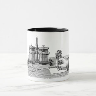 Taza Edison, escritor antiguo de Steampunk