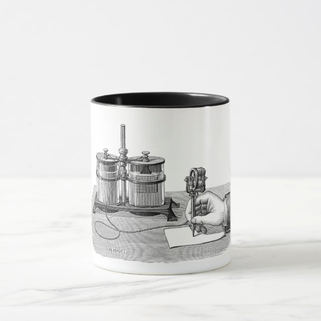 Taza Edison, escritor antiguo de Steampunk (Centro)