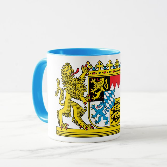 Taza edle Tasse mit bayerischem Staatswappen (Anverso izquierdo)