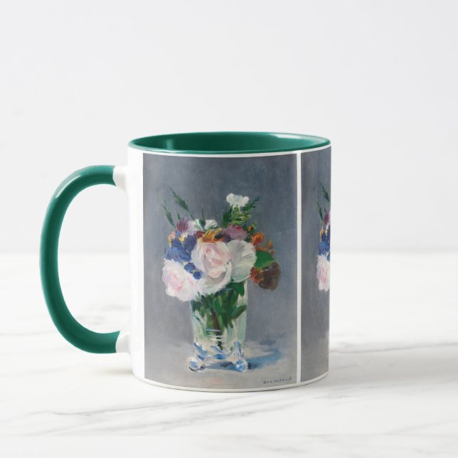 Taza Edouard Manet - Flores en un jarrón de cristal (Izquierda)