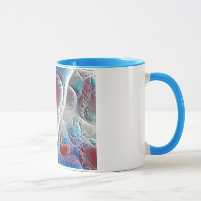 Taza Edredón azul y blanco - placer de la magenta y de (Derecha)